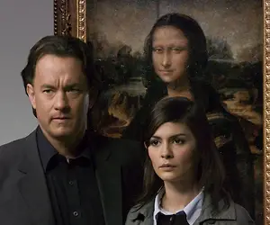 Tiesitkö? Mona Lisa -taulussa Da Vinci -koodi -leffassa jännä jippo!